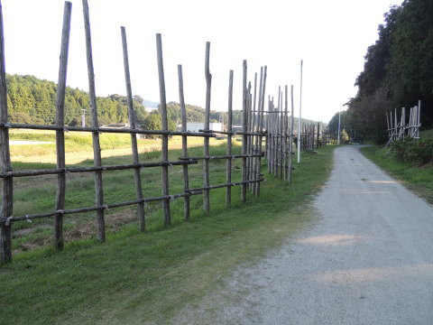 設楽原古戦場 再現された馬防柵