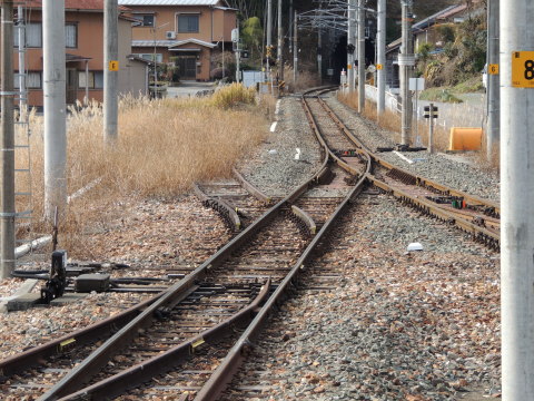 浦川駅 上り線（豊橋方面）線路跡