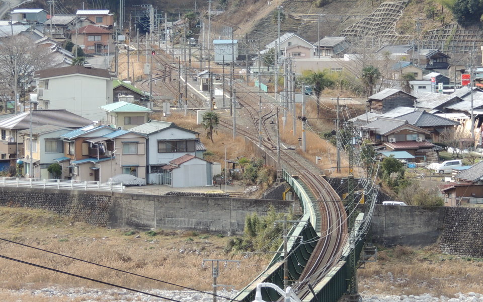 浦川駅 俯瞰風景