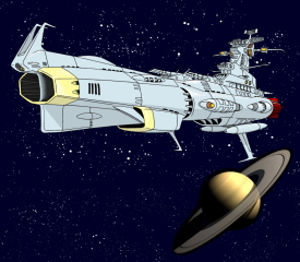 地球防衛軍主力戦艦と土星